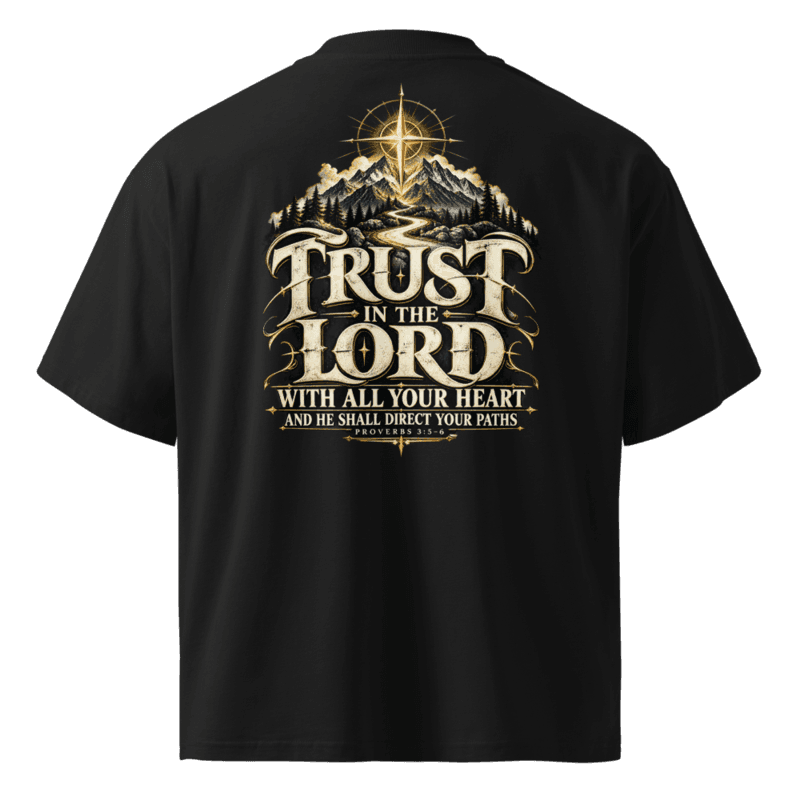 Back — Trust in the Lord with all your heart, Proverbs 3:5-6